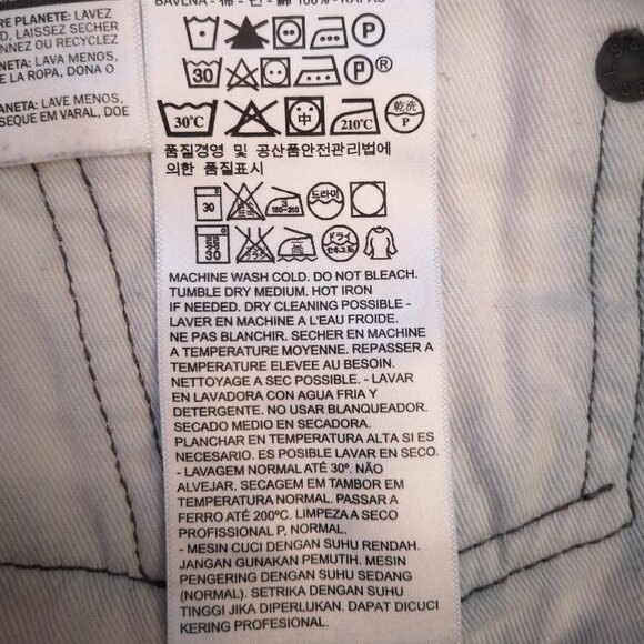 Levi's 513 Men's Straight Leg Size 34 Waist Medium Wash Jeans - Picture 10 of 10